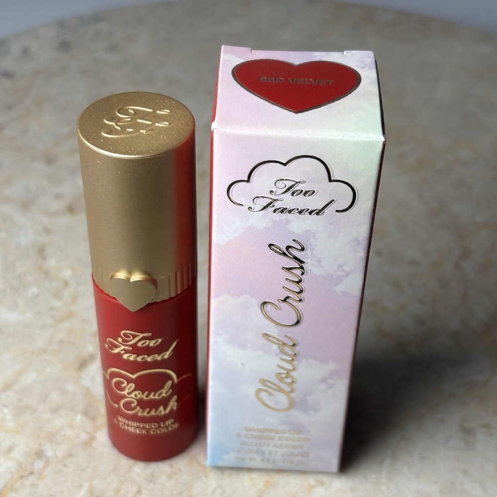 Too Faced Cloud Crush Whipped Lip & Cheek Color‎  4.3g NIB RED VELVET